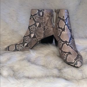 Dolce Vita snake print embossed leather